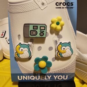 Retired Yellow & Teal Accented Jibbitz